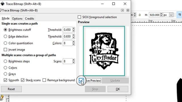 Convert JPG to SVG - Inkscape смотреть онлайн