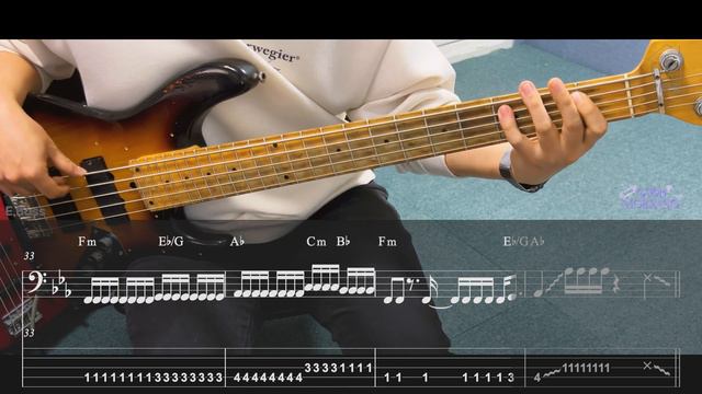 Good Morning - YENA(최예나) [TAB악보 BASS Cover] смотреть онлайн