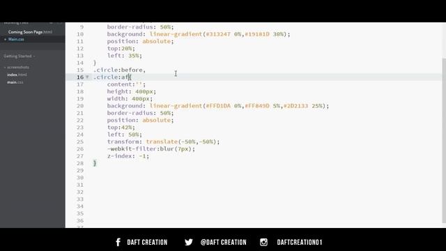 Coming Soon Page Design | CSS Tutorial смотреть онлайн