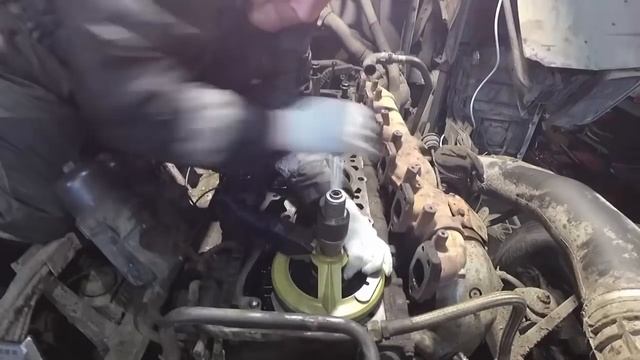 Ремонт DAF 105 XF. Просела гильза. Пробило прокладку. смотреть онлайн