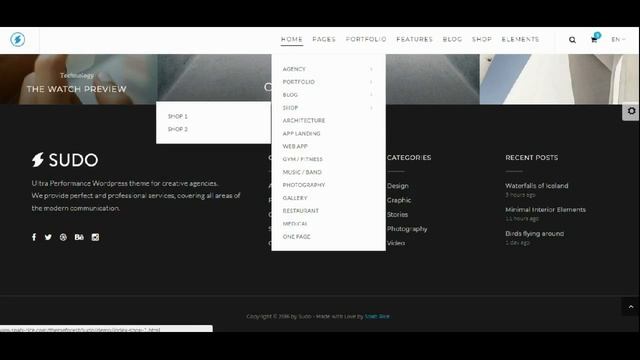 HTML шаблон Sudo Высококачественный и многоцелевой смотреть онлайн