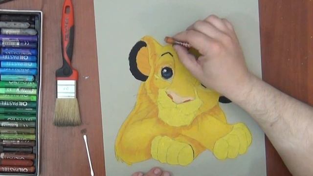 Как нарисовать львенка Симбу / How to draw a lion cub Simba смотреть онлайн