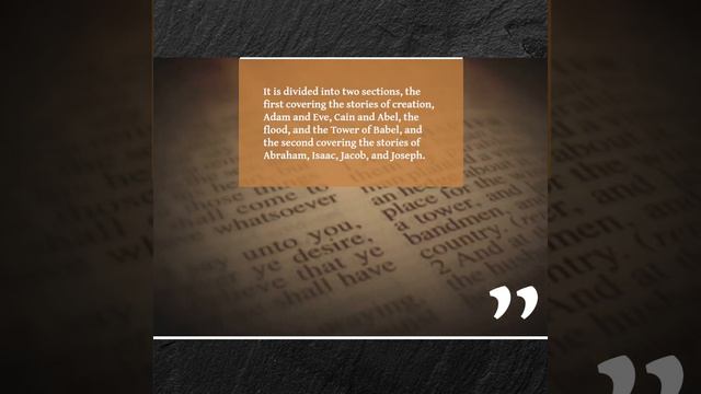 Summarized Version: The Book Of Genesis смотреть онлайн
