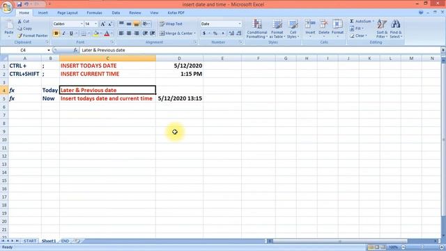 SHORTCUT TO INSERT DATE & TIME IN EXCEL|FORMULA TODAY|FORMULA NOW|MS EXCEL#LEARNINGWITHSHRUTI# смотреть онлайн