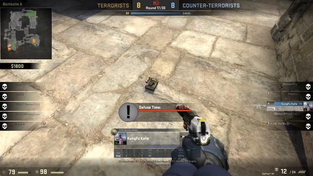 Counter-strike Global Offensive: CSGO - Kungfu Kalle klärt mit Pumpe on Cobblestone смотреть онлайн