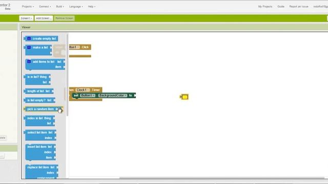cambiar aleatoriamente color de fondo de boton 3 app inventor ai2 clock смотреть онлайн