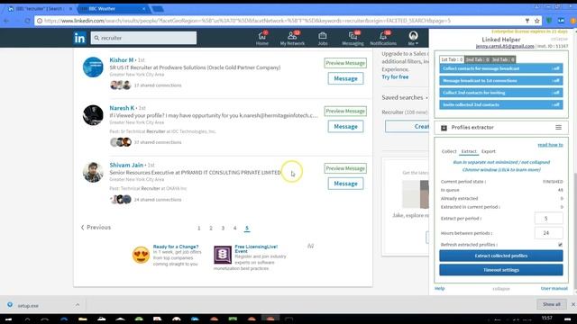 Export targted connections from LinkedIn into CSV file смотреть онлайн