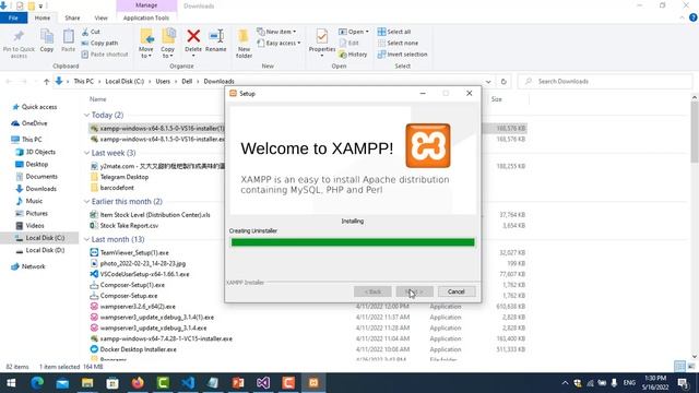 Fix Xampp - Install and Show desktop shortcut on Window 10/ Xampp version 8.1.5 / PHP 8.1.5 смотреть онлайн