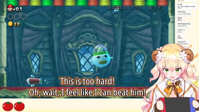 Nene Punishes Herself By Eating Tomatoes [Hololive/ENG SUB/New Super Mario Bros. U Deluxe] смотреть онлайн