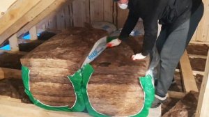 Утепление потолка крыши бани