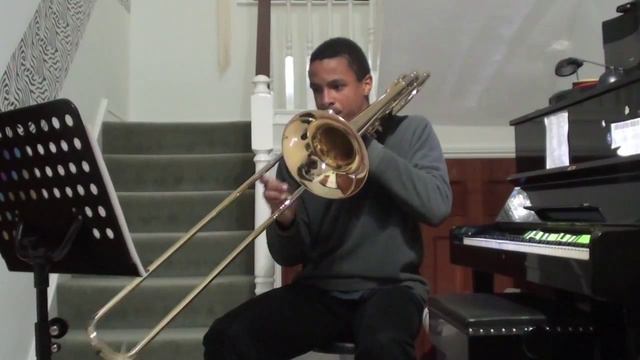 Joy to the World - bass trombone solo смотреть онлайн