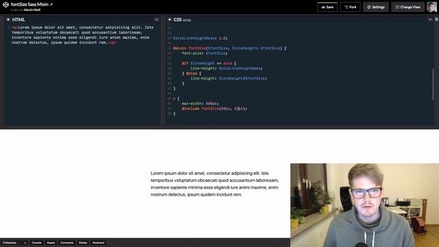 font-size Sass Mixin | Martin Wolf Screencast смотреть онлайн