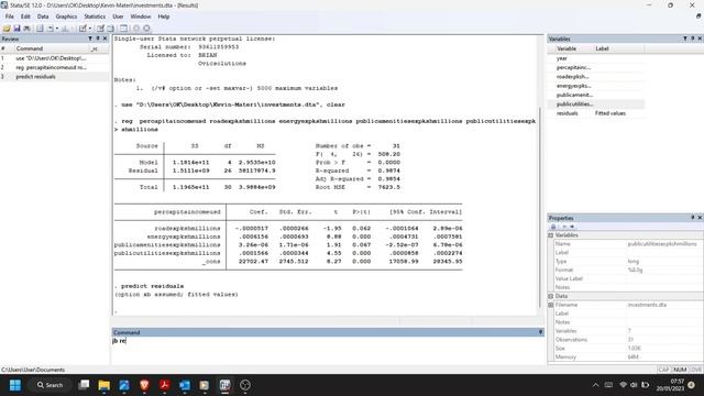 How to do Jarque-Bera normality test using stata смотреть онлайн