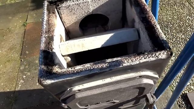 Дача ремонт печи Wamsler, замена трубы, и колен. смотреть онлайн