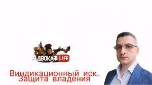 Виндикационный иск. Защита прав владения