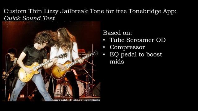 Jailbreak (Thin Lizzy) Custom Tonebridge App Guitar Rig: Quick Sound Test смотреть онлайн