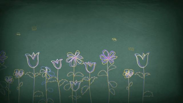 Футаж - фон нарисованные весенние цветы скачать бесплатно смотреть онлайн