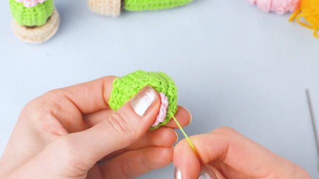 Цветущий кактус крючком | Crochet Cactus Free Pattern смотреть онлайн