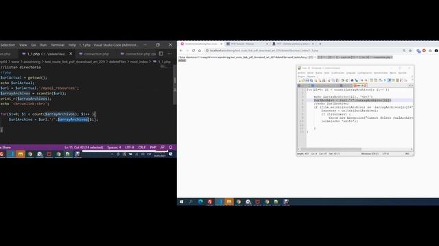 PHP tutorial borrar todos los archivos de un directorio (code delete all files from directory) смотреть онлайн