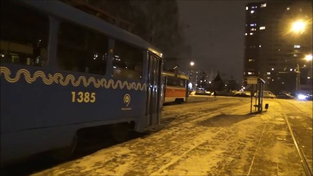 Moscow Trams / Московские вечерние трамваи