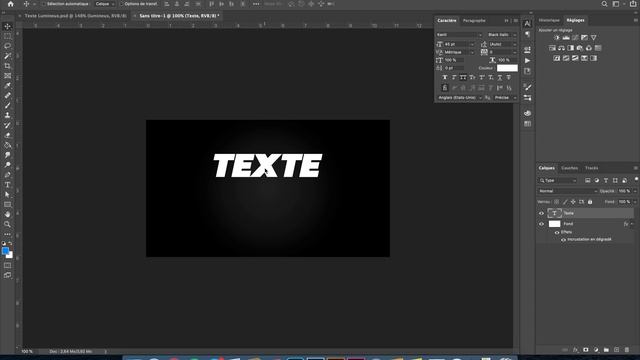Tuto Photoshop Facile : Effet de Texte Lumineux ! смотреть онлайн