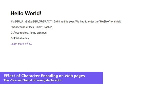 How Character Encoding Affects Web pages - Example смотреть онлайн