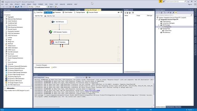 SSIS Web API Destination - POST data to URL and parse response (REST, SOAP, JSON, XML) смотреть онлайн