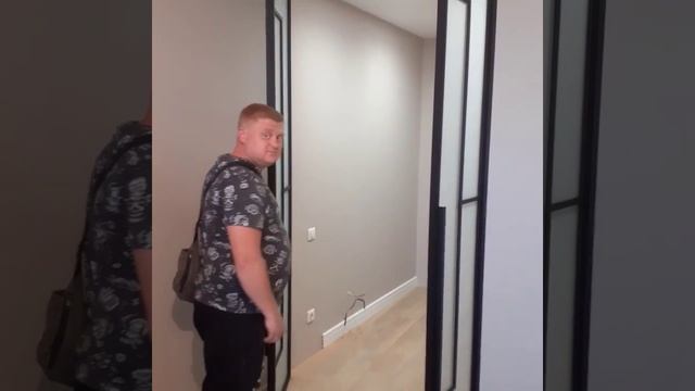 #Лофт двери штульповые. Перегородка Лофт. Стекло сатин. смотреть онлайн