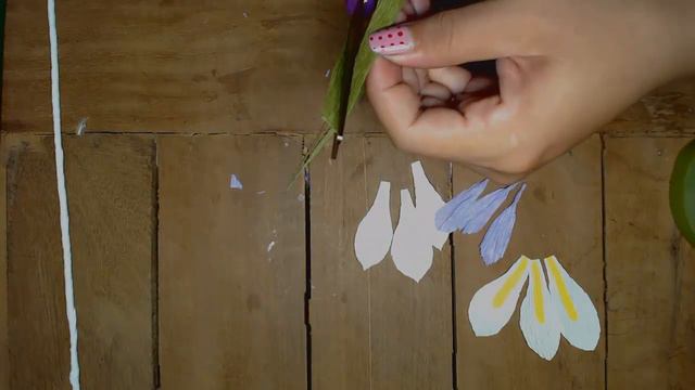 How to Make Dietes Paper flowers - Flower Making of Crepe Paper - Paper Flower Tutorial смотреть онлайн
