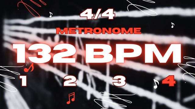 132 BPM - 4/4 Metronome смотреть онлайн