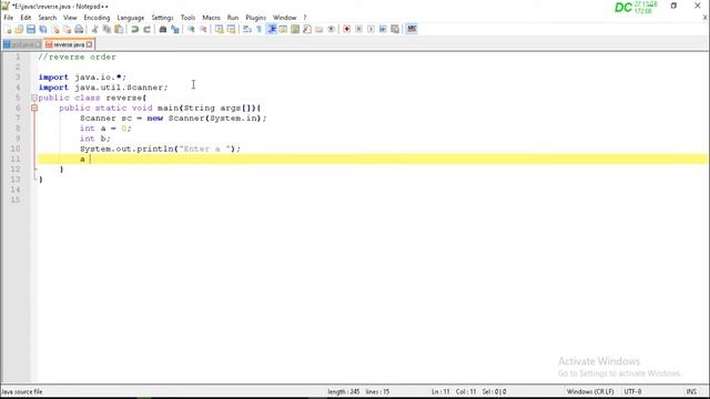 Reverse Order || Using Java смотреть онлайн
