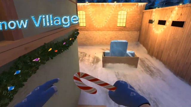зделал свою версию осмотра новогодней карты Snow Village standoff 2 смотреть онлайн
