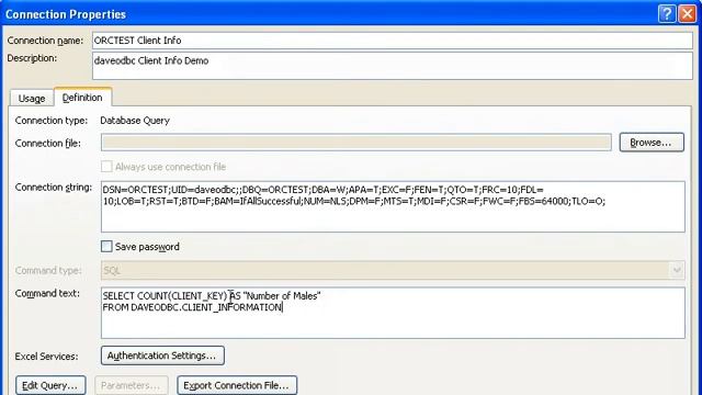 ODBC Demo Excel with SQL смотреть онлайн