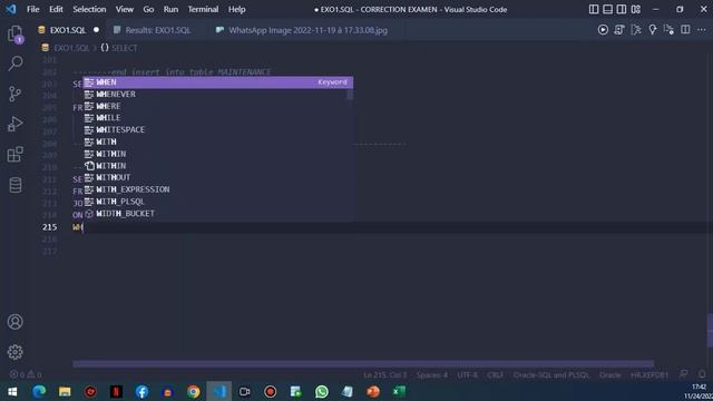 2- EXAMEN ORACLE - (SQL - PLSQL) - FPO 2021-2022 - EXERCICE 1 - QUESTION 1 | تصحيح امتحان اوراكل смотреть онлайн