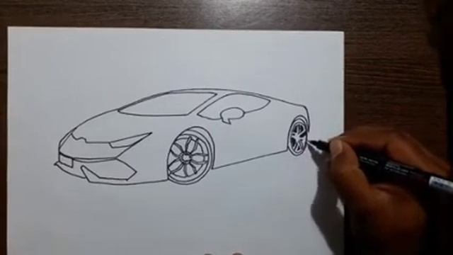 Как нарисовать Ламборгини.How To Draw Lamborghini