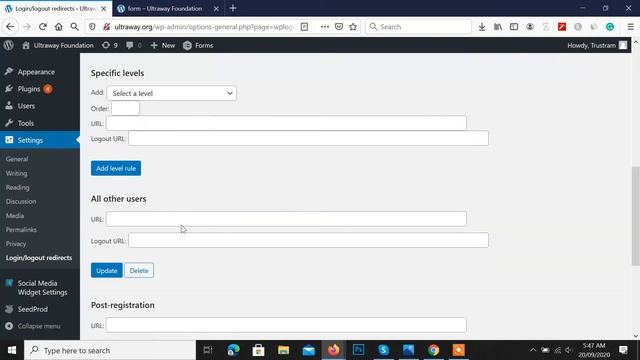 wordpress redirect after login смотреть онлайн