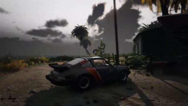 Johnny Silverhand's Samurai Porsche in GTAV // Cayo Perico Gameplay смотреть онлайн