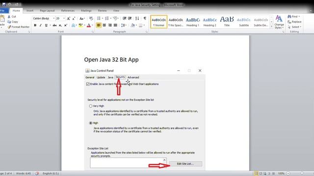 For Java Security Setting смотреть онлайн