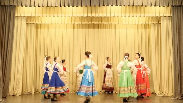 "Заплетися плетень", народный танец, МАУ ДО "Гусевская ДШИ", ансамбль "Русские узоры", смотреть онлайн
