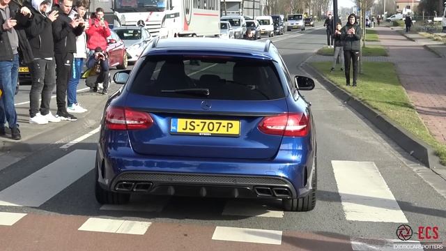Cars Leaving A Car Meet!