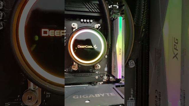 DEEPCOOL GAMMAXX L360 A-RGB первое включение после сборки