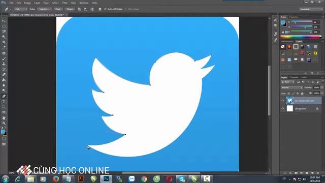 Photoshop CC 2015 Vẽ, cắt hình với công cụ Pen trong Photoshop Bài 5 смотреть онлайн