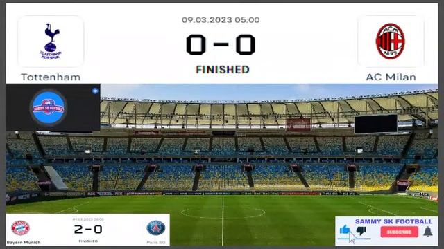 Tottenham vs AC Milan 0-0 Live Stream Champions league Football UEFA Match Commentary Highlights смотреть онлайн