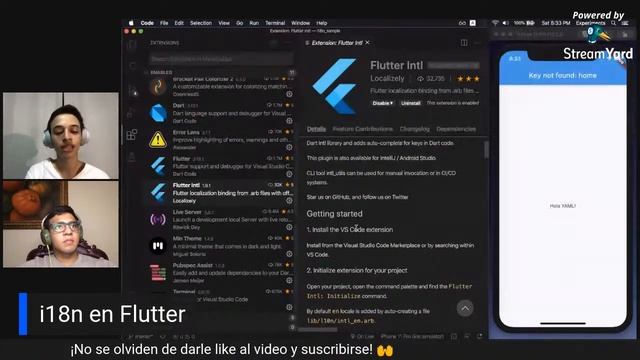 Internacionalizando aplicaciones en Flutter смотреть онлайн