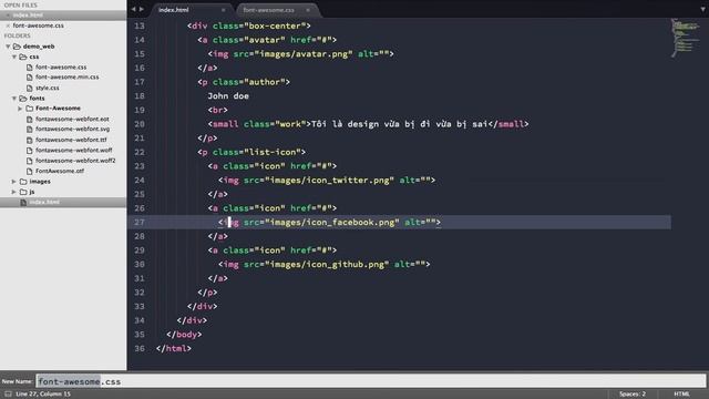 12 Fontawesome in website (END) смотреть онлайн