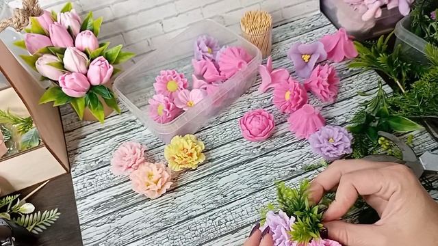 Мыловарение. Бюджетный букет вариант второй. Промахнулась с размером смотреть онлайн