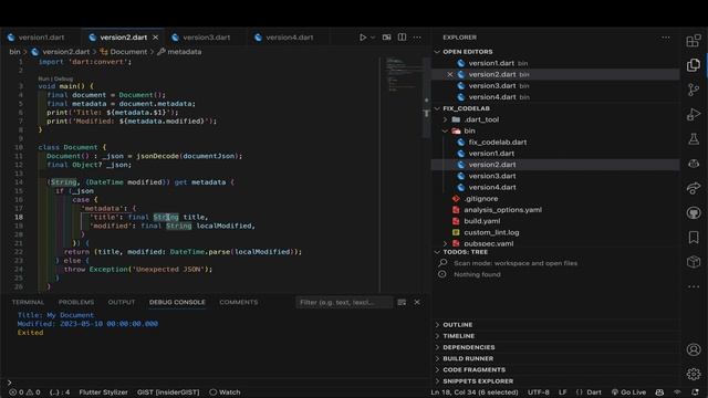 Dart 3 Records and Patterns Codelab notes смотреть онлайн