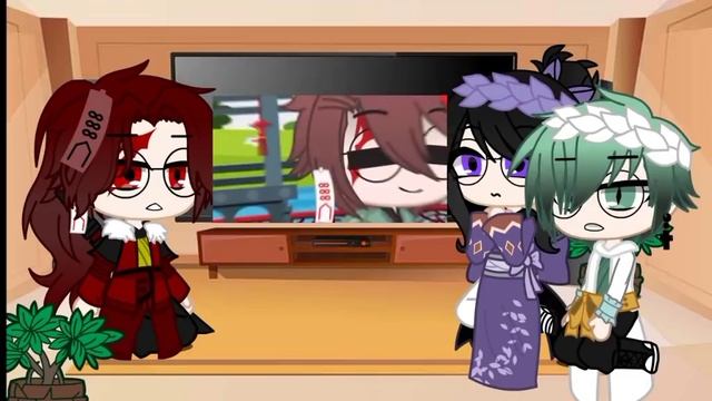 •|Yoriichi And Tamayo+Yushiro React To Tanjiro|• (Demon Slayer X Afton Family) 