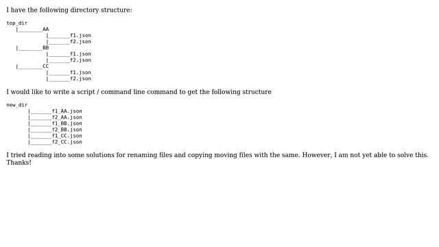 Copy files with the same name but in different dirs into a new dir while renaming them смотреть онлайн