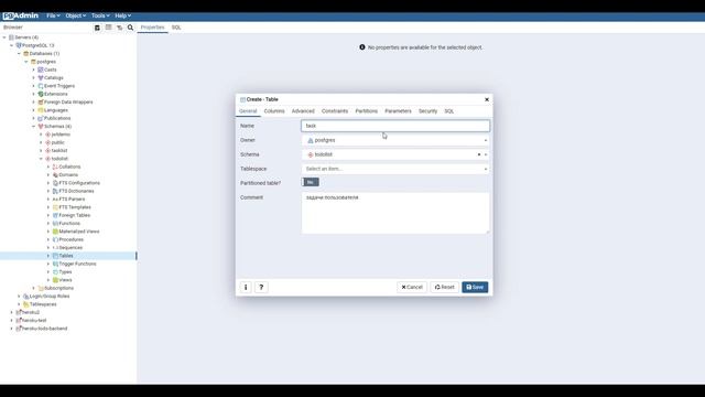 Создание таблиц в pgAdmin для PostgreSQL (2021) смотреть онлайн